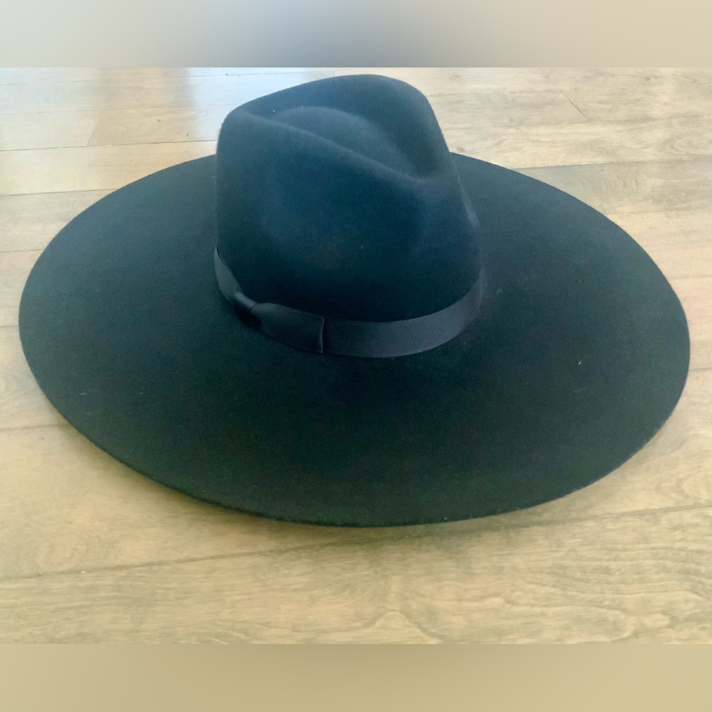Lack Of Color Black Fedora Hat